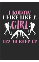 I know i Hike like a girl try to keep up
