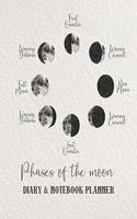 Phases of the moon Diary & notebook planner