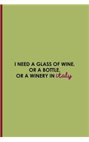 I Need A Glass Of Wine. Or A Bottle. Or A Winery In Italy