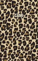 Cami: Personalized Notebook - Leopard Print (Animal Pattern). Blank College Ruled (Lined) Journal for Notes, Journaling, Diary Writing. Wildlife Theme Des