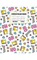 Composition Notebook Wide Ruled: Boots Colourful Workbook for Girls Boys for Writing - Pretty Journal for Kids - Unique Gift Idea with Cute Patterns