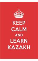 Keep Calm and Learn Kazakh: Kazakh Designer Notebook