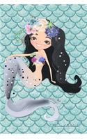 Mermaid Notebook: Cute Notebook for Girls Teens Kids Blue Journal College Ruled Blank Lined (6 x 9) Small Composition Book Planner School Diary Softback Cover Mermaid