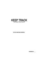 Keep Track - Recording Studio Track Sheets