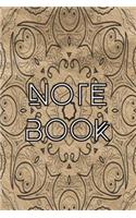 Notebook: Mandala Journal, Day of the Dead - Compostion Book - Cornell Notes - Sepia Brown Mandala