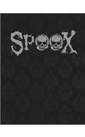 Spoox Notebook: Wide Ruled Composition Notebook 100 sheets / 200 pages, 9-3/4" x 7-1/2"