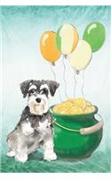 Miniature Schnauzer: Notebook - Happy St Patrick's Day from Awesome Dogs(48 College Ruled Blank Holiday Notebooks for Pup Owners)