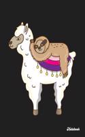 Notebook: Sloth Sleeping Llama Blank Lined Notebook to Write in for Notes, to Do Lists, Notepad, Journal, Funny Gifts for Alpaca Lover