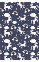 Unicorn Pattern - Mythical Creature 41: Blank Lined Notebook for Unicorn Lovers and Mythical Creatures Enthusiasts