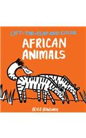Lift-the-flap and Color African Animals