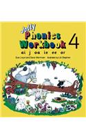 Jolly Phonics Workbook 4: in Precursive Letters (British English edition)(Jolly Phonics Workbooks, set of 1–7)