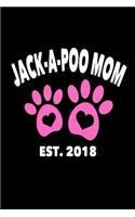 Jack-A-Poo Mom Est. 2018: Cute Dog Parent Journal Gift for Her