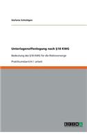 Unterlagenoffenlegung nach §18 KWG