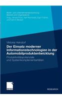 Der Einsatz Moderner Informationstechnologien in Der Automobilproduktentwicklung