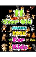 11 year old Animals Coloring Book for kids