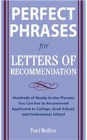 Perfect Phrases for Letters of Recommendation