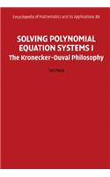 Solving Polynomial Equation Systems I: The Kronecker-Duval Philosophy