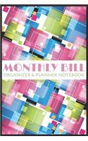 Monthly Bill Organizer & Planner Notebook