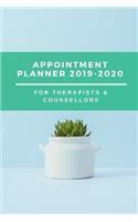 Appointment Planner 2019-2020 For Therapists & Counsellors