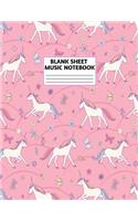 Blank Sheet Music Notebook
