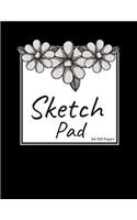 A4 Sketch Pad: 8.5inX11in 200 pages Sketch, doodle and draw, a great gift sketchbook or notebook and Journal simple design