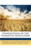 Transactions of the Plymouth Institution