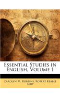 Essential Studies in English, Volume 1