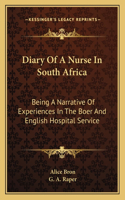 Diary of a Nurse in South Africa