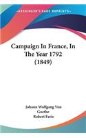 Campaign In France, In The Year 1792 (1849)
