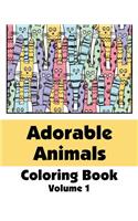 Adorable Animals Coloring Book