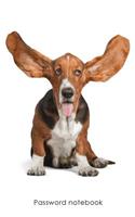Password Notebook: Internet Address and Password Logbook / Journal / Diary - Basset Cover