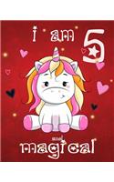 unicorn journal i am 5 and magical