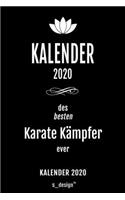 Kalender 2020 für Karate Kämpfer