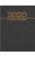 Full Year Daily Planner 2020