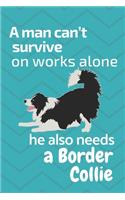 A man can't survive on works alone he also needs a Border Collie: For Border Collie Dog Fans