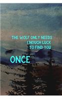 The Wolf Only Needs Enough Luck To Find You Once