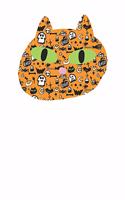 Awesome Orange Cat Halloween 120 Page Notebook Lined Journal for Lovers of Halloween