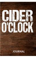 Cider O'Clock Journal: Dot Grid Notebook - 120 Pages For Cider Lovers - 6" x 9"