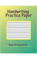 handwriting practice paper