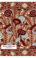 Hearts of Blossoms NOTEBOOK [ruled Notebook/Journal/Diary to write in, 60 sheets, Medium Size (A5) 6x9 inches]