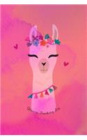 Glucose Tracking Log: Daily Glucose Log Book for Monitoring Your Blood Glucose Levels - Cute Llama Cover