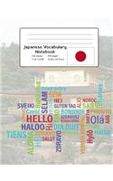 Japanese Vocabulary Notebook