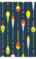 Fishing Notebook: Blank Ruled Journal for Men and Kids, Float Design