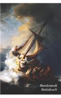 Rembrandt Notizbuch: Christus Im Sturm Auf Dem See Genezareth - Ideal Für Die Schule, Studium, Rezepte Oder Passwörtern Zu Schreiben - Perfekt Für Notizen - Modisches Ta