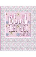 Blank Sheet Music - 10 Staves: Music Manuscript Book / Manuscript Paper Book / Music Sheet Book - Hydrangea Flower Cover(27 Blank Sheet Music - 10 Staves)