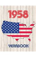 1958 U.S. Yearbook: Fascinating Original Book Full of Facts and Figures from 1958 - Unique Birthday Gift or Anniversary Present Idea!