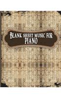 Blank Sheet Music for Piano