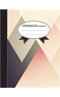 Composition Notebook, 8.5 x 11, 110 pages: Triangle: (School Notebooks)