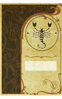 Monogram Scorpio Journal: Blank Notebook Diary Log(78 Monogram Nouveautwo 365 Lined)