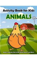 Activity Book For Kids Animals